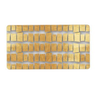 Brickor och biet i faux guld, faux guld, modern fraktsedel