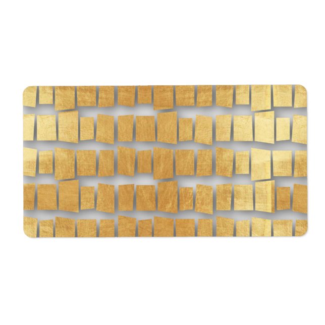 Brickor och delar i faux guld, faux guld, modern fraktsedel (Framsidan)