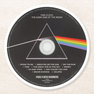 Brickor - Pink Floyd Dark Side Underlägg Papper Rund
