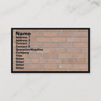 BRICKS VISITKORT