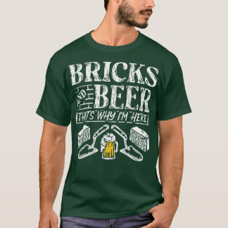 Brickskiktgåva av betong med betong t shirt