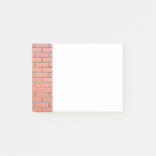 Brickväggen mönster post-it block