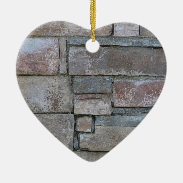 Brickwork för mason- eller tegelstenlagrar julgransprydnad keramik (Framsidan)