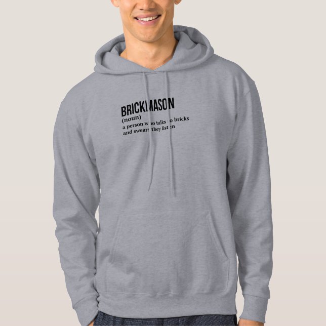 Brickworking Definition - Funny Manar's Hoodie (Framsida)