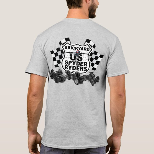Brickyard Chapter - Färdiga flaggor logotyp T Shirt (Baksida)