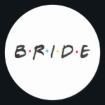 Brid Bröllopsdag Kvinnor som skulle ha fått Bachel Runt Klistermärke<br><div class="desc">Bride Bröllopsdag Kvinnor som vill bli Bachelorette Party</div>