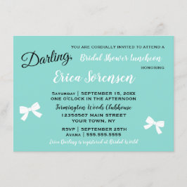 Brid & Family Little Black Dress Tiara Party Inbjudningar