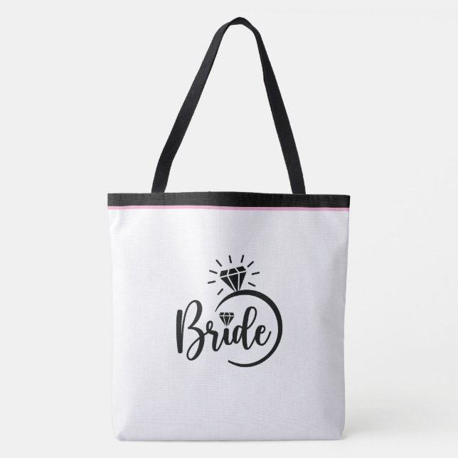 Brid Print Tote Bag Tygkasse (Framsida)