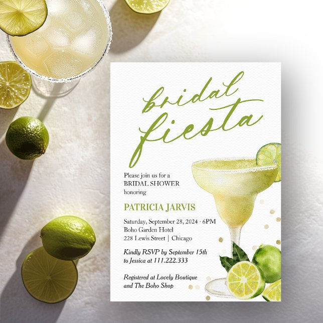 Bridal Fiesta Margarita Cocktail Bröllopsfest Inbjudningar (Skapare uppladdad)
