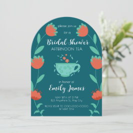 Bridal Shower - Afternoon Tea Party Invitation Inbjudningar