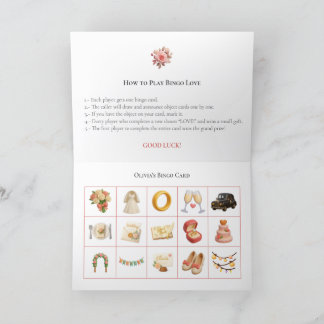 Bridal Shower Bingo Game Board4. Fun Party Helgkort