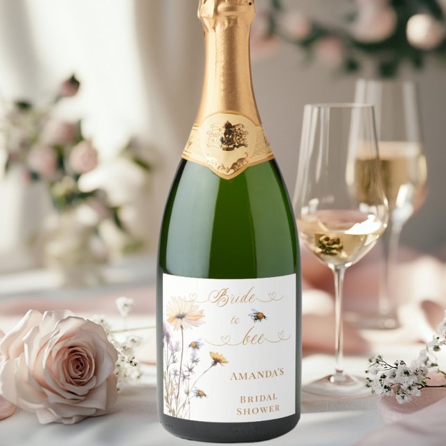 Bridal Shower Bride to bee wildflowers ivory (Skapare uppladdad)