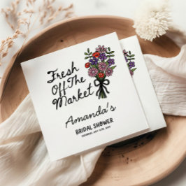 Bridal Shower Fresh Off The Market  Pappersservett