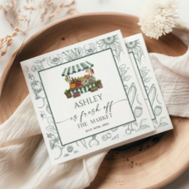 Bridal Shower Fresh Off The Market  Pappersservett