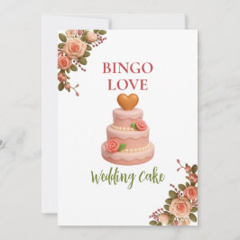 Bridal Shower Game Bingo Card – Wedding Cake
