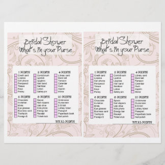 Bridal Shower Game- What is in your purse?