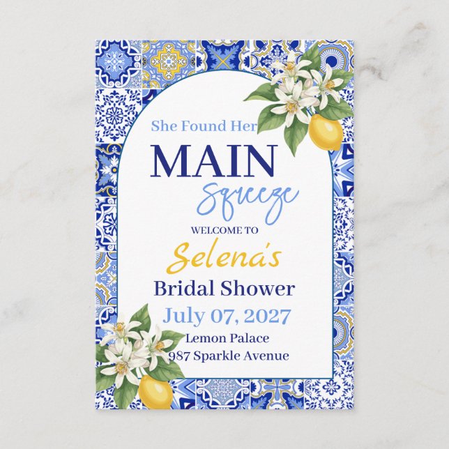 Bridal Shower Invitation Card Inbjudningar (Framsida)