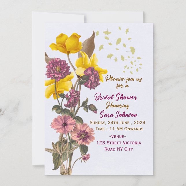 Bridal Shower Invitations  Inbjudningar (Framsida)