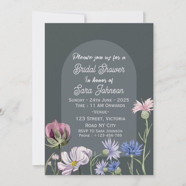 Bridal Shower Invitations  Inbjudningar (Framsida)