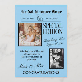 BRIDAL SHOWER LOVE CARD (+Download option) Inbjudningar