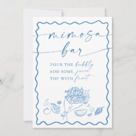 Bridal Shower Mimosa Bar Sign, Farmers Market Inbjudningar