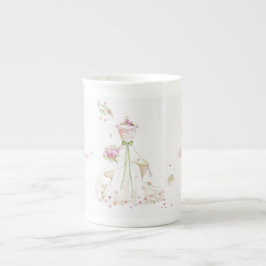 Bridal Shower Pink Cream Wedding Dress  Benporslin Mugg