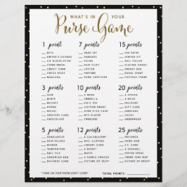 Bridal Shower-spel | Vad har du i handväskan?