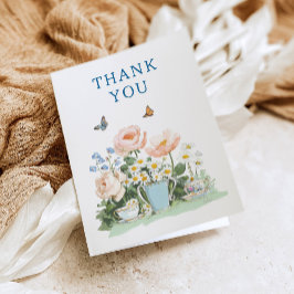 Bridal Shower Tea Party Invitation Thank You Card Inbjudan