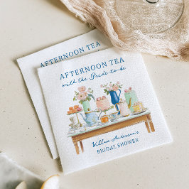 Bridal Shower Tea Party Napkins Pappersservett