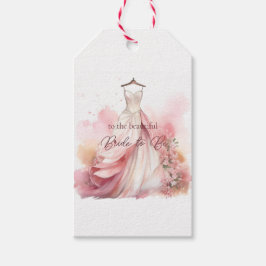 Bridal Shower White Wedding Dress  Presentetikett