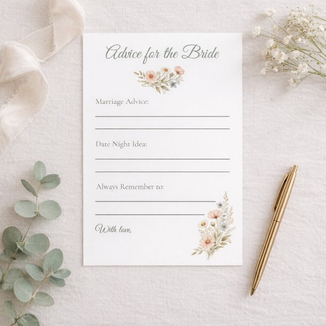 Bridal Shower Wildflower Advice for The Bride (Skapare uppladdad)