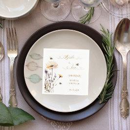 Bridal Shower wildflowers Bride to Bee Pappersservett
