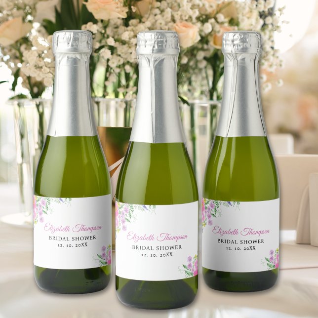 Bridal shower with wildflowers Pink Color (Skapare uppladdad)