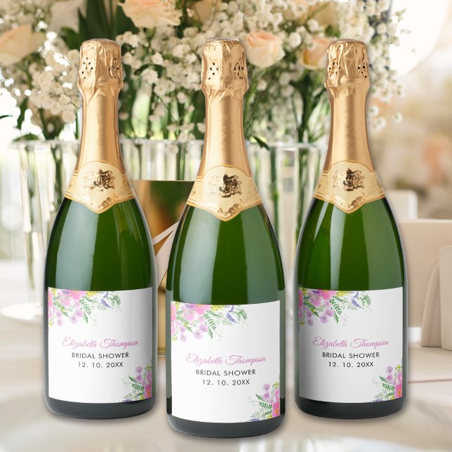Bridal shower with wildflowers Pink Color (Skapare uppladdad)
