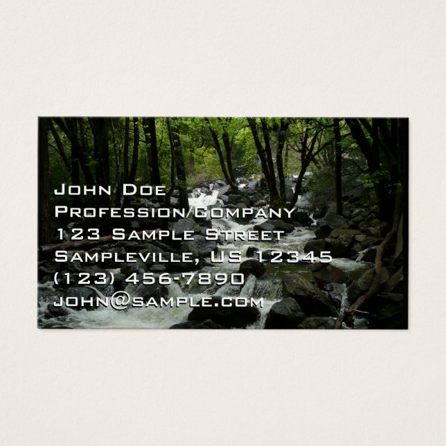 Bridalveil Bäck i Yosemite nationalpark Visitkort (Framsidan)