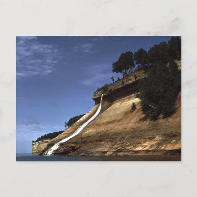 Bridalveil Falls, Sten NTL. Lakeshore MI Vykort (Framsida)