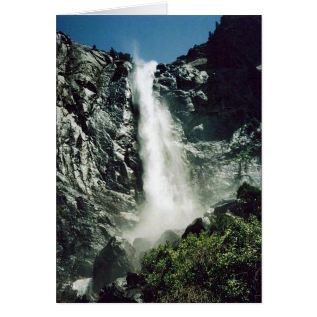 Bridalveil Falls-Yosemite-kort Hälsningskort (Framsidan)