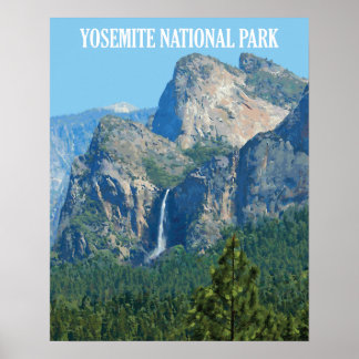 Bridalveil Falls - Yosemite nationalpark Poster