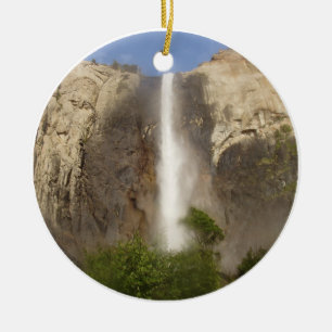 Bridalveil nedgångar Yosemite Julgransprydnad Keramik