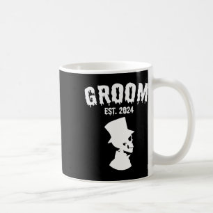 Bride 2024 Skeleton Par Matching Bröllop Hallo Kaffemugg
