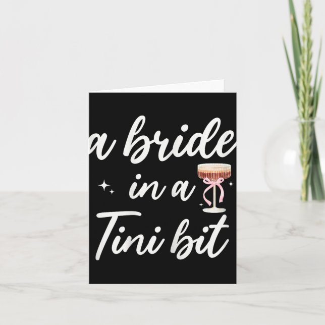 Bride 2025 Bröllop Brudens sida Bride in a iny Bi Kort (Framsida)