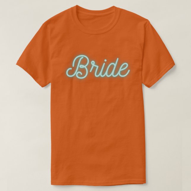 Bride 80s 90s Retro Bridal Bachelorette Party Pres T Shirt (Design framsida)