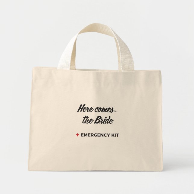 Bride Akut Kit bag, Möhippa Gift Bag, Mini Tygkasse (Framsidan)