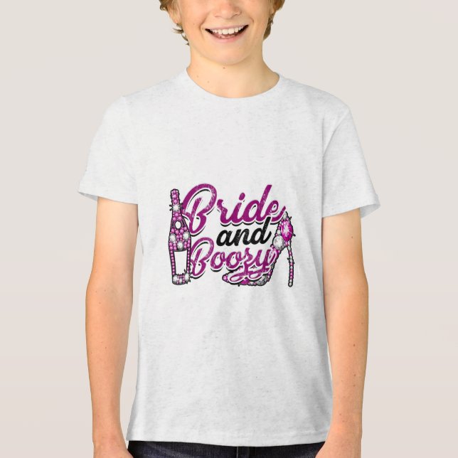 Bride&amp; Boozy - Groom och Bride Beval Coup T Shirt (Framsida)