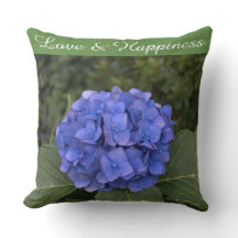 Bride and Groom Blue Hydrangea Personalize