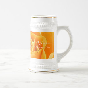 Bride and Groom Bröllop Date Stein Orange Ro Sejdel