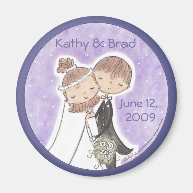 Bride and Groom Kids Magnet (Framsidan)