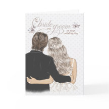 Bride and Groom Taupe Wedding Congratulations