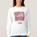 Bride Anpassad design, Roligt och  T Shirt<br><div class="desc">Få redo att fira i stil med den här djärva och lekande "Team Bride"-designen! Med en chic leopard print, glittery accents och anpassade text är det perfekten som tillägg till möhippor, möhippor eller bröllop-festligheter. Gör din trupp till stånd och stötta den blivande bruden med det här trendiget och häftiga blickar!...</div>