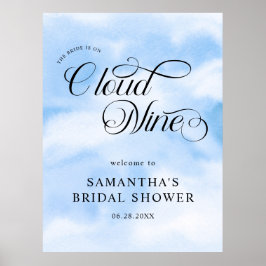 Bride är på molnet Nine Möhippa Välkommen Poster